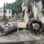 B52 Engine shot down over Hanoi.