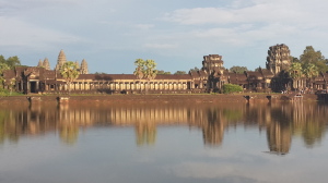 Angkor Wat West Gate at Sunset