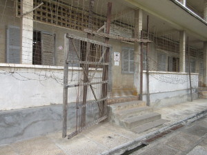 S21 Gate to Prison.  Former high school, converted to interrogation / torture prison.