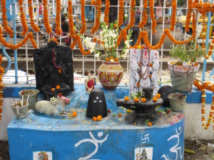Hindu shrine on the banks of the Hooghy River 