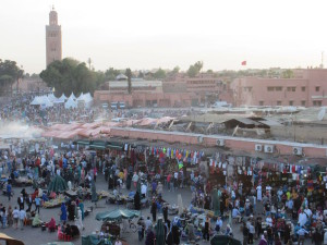 Jemma el-Fnr, main square in Marrakech's old medina 